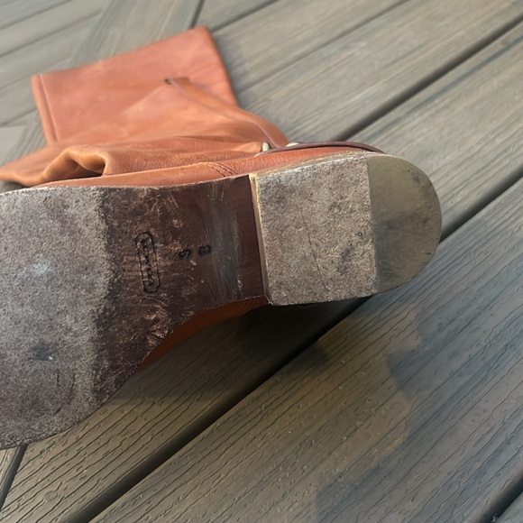 Coach Natale Harness Genuine Leather Riding Boots Size 39 - Picture 9 of 9